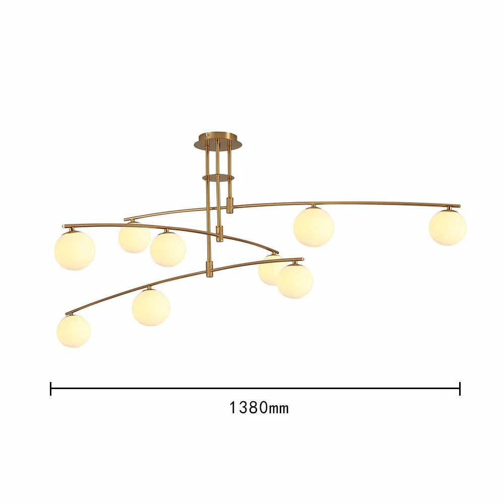 Lampadario a sfera nordica