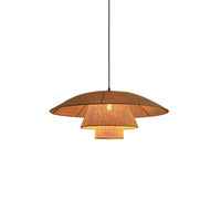 Boho Woven Sunhat Pendant Light