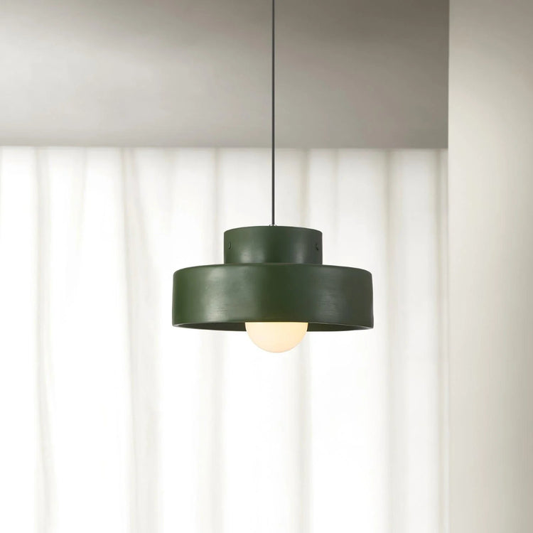 Contemporary Circle Resin Pendant Light