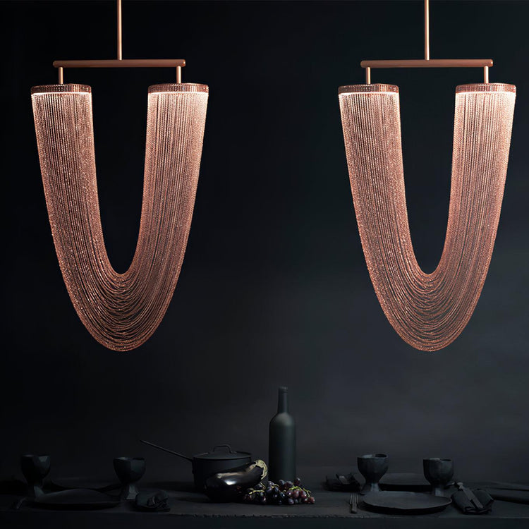 Elegant Drapery Pendant Light
