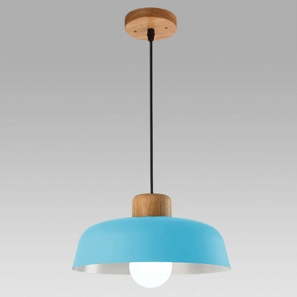 Lampe à suspension ronde moderne en métal