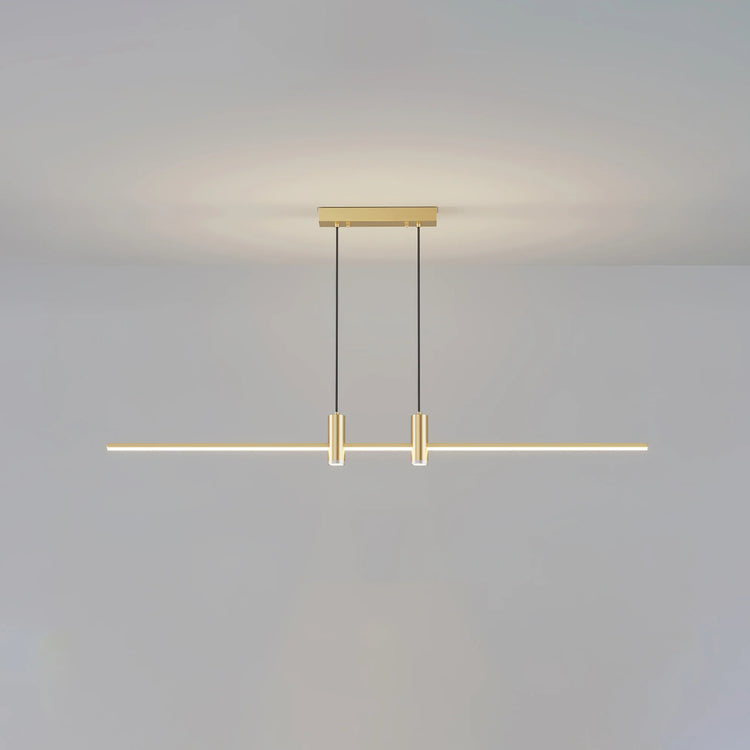 Minimalist Linear-Radiance Metal Pendant Light