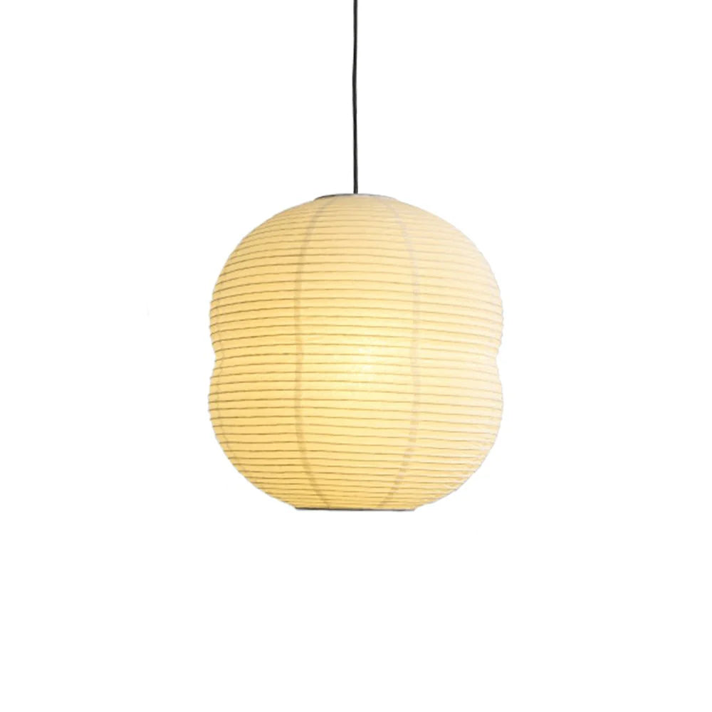 Lampe à suspension ronde en papier Wabi-Sabi