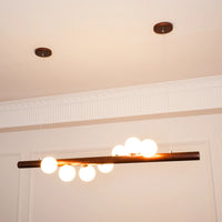 Noordse houten hanglamp