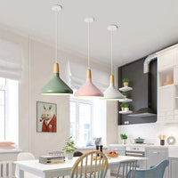 Levendige kegel modern hanglamp