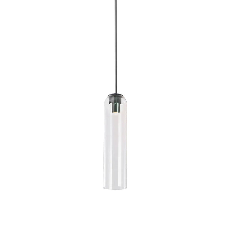 Rustic Cylinder Glass Pendant Light