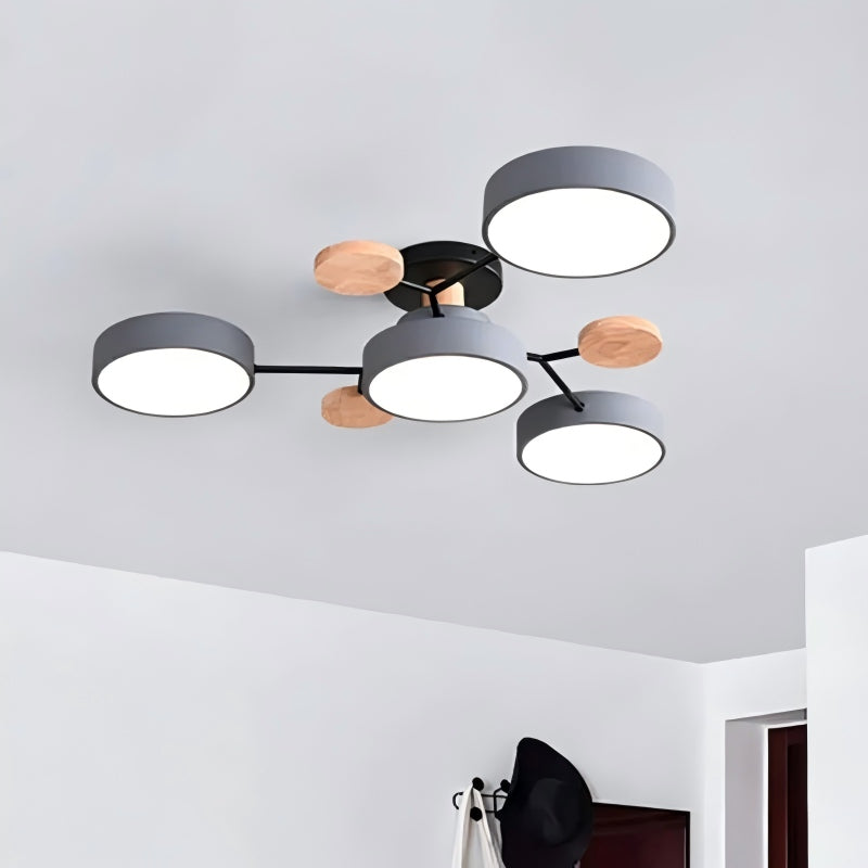 Plafonnier LED circulaire moderne nordique en acrylique