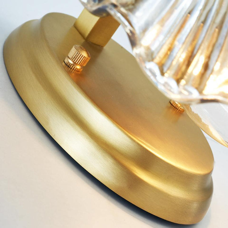 Trendy Seashell Glas Væglampe