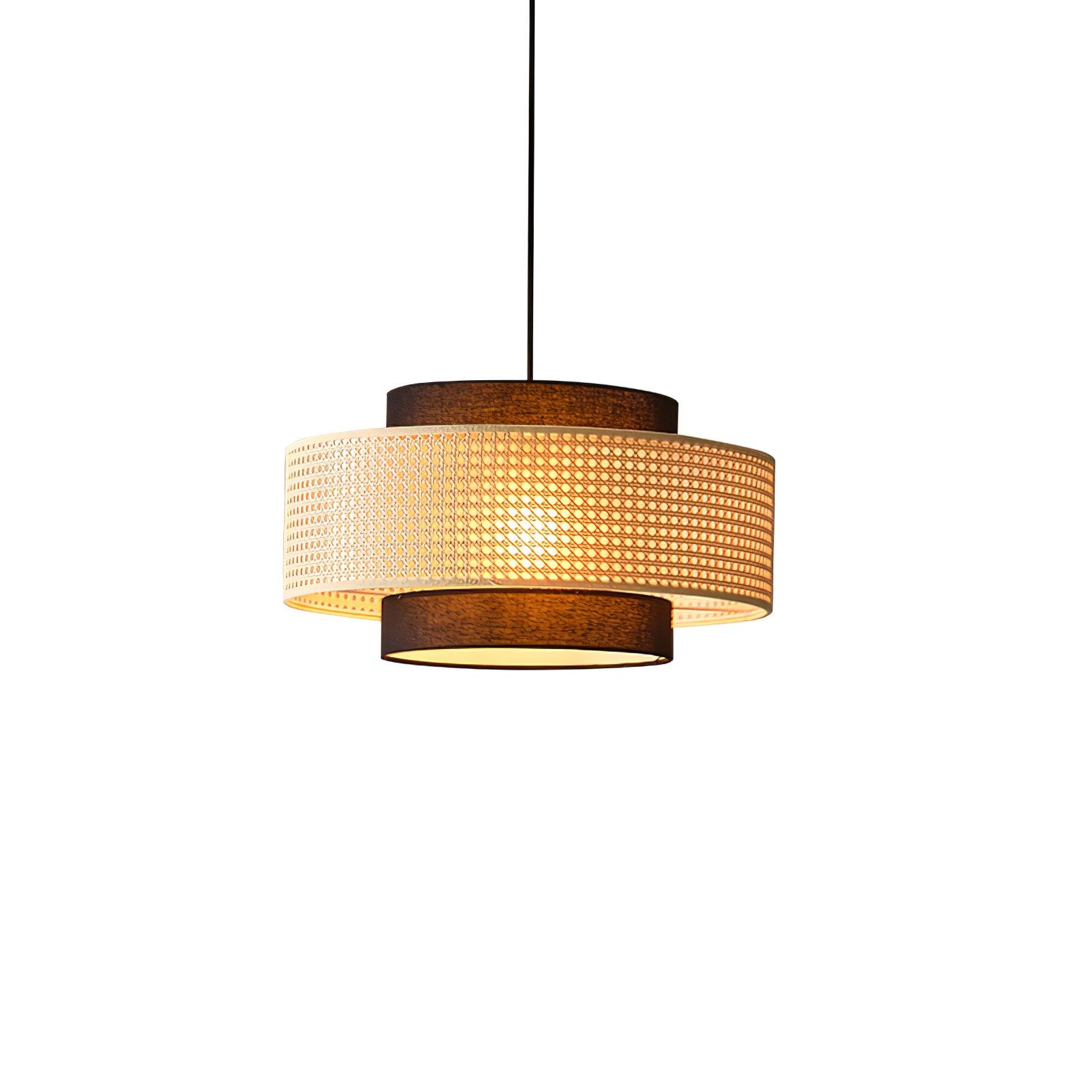 Minimalistische Trommel-Pendelleuchte