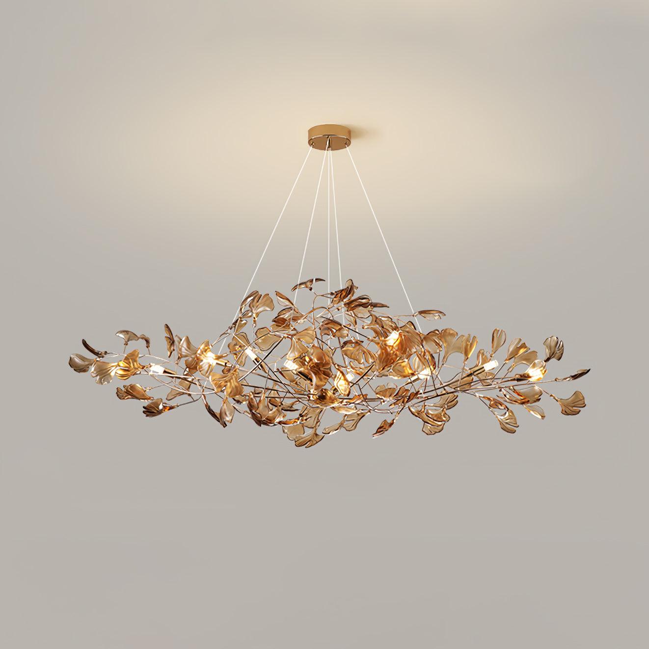 Lampadario in acrilico Auraleaf