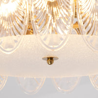 Indviklet runde glas lysekrone