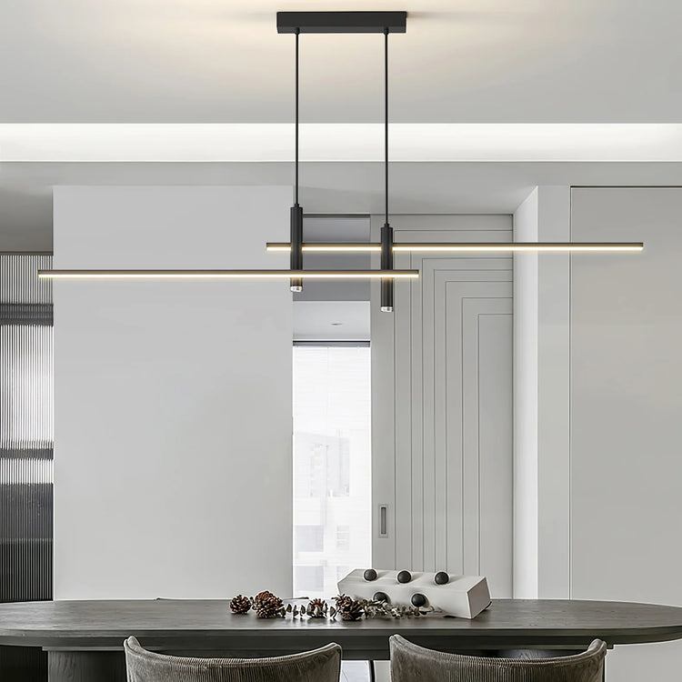 Modern Horizontal Bar Silicone Pendant Light