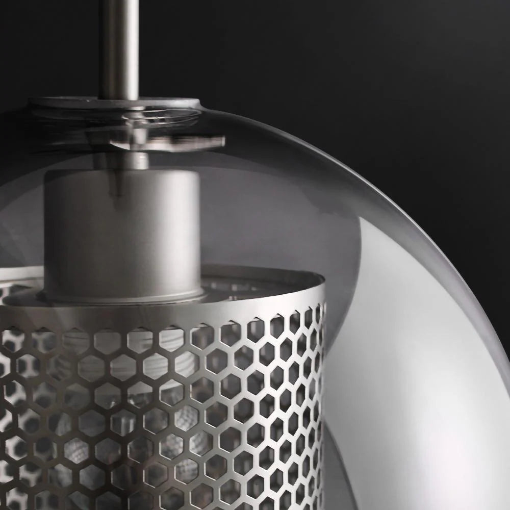 Lampe à suspension Chiswick en verre rond classique
