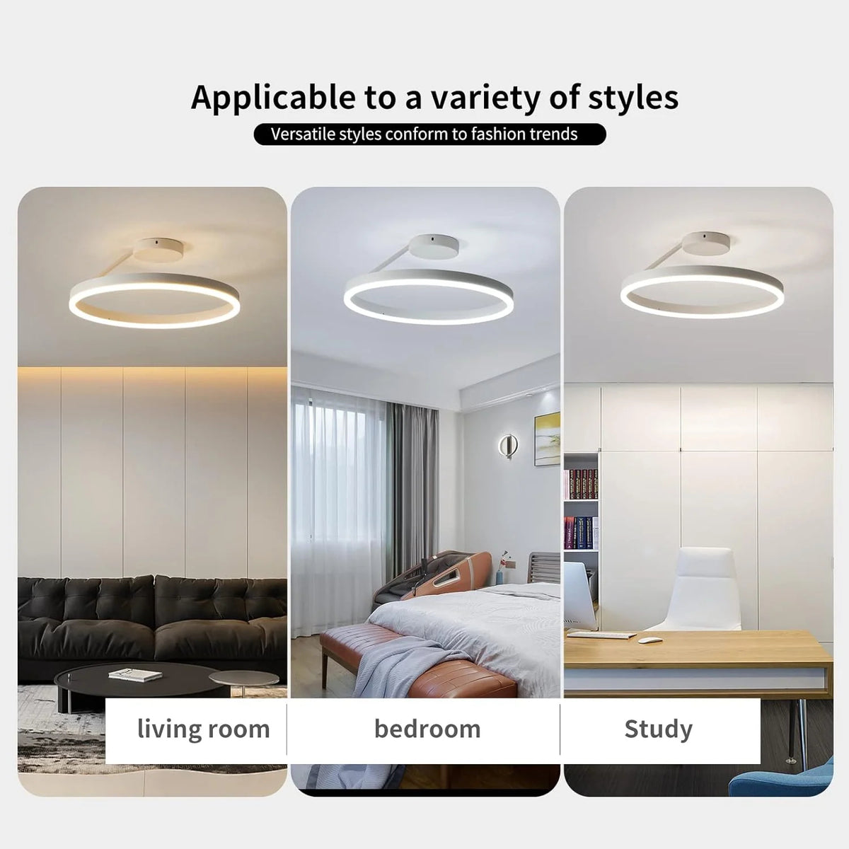 Schlankes rundes nordisches Deckenlicht