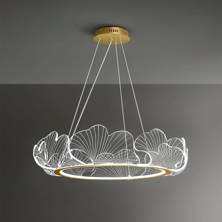 Oceanic Round Acrylic Chandelier