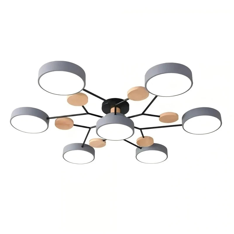 Plafoniera a LED circolare moderna in acrilico nordico