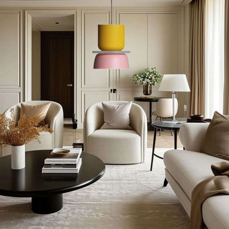 Lampadario in acrilico Macaron semplice nordico Glarefusion