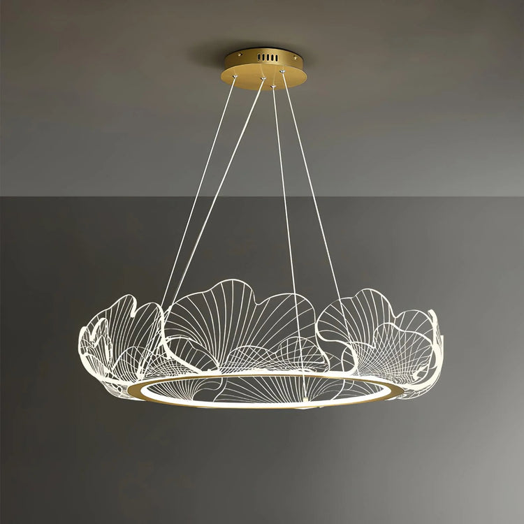 Oceanic Round Acrylic Chandelier