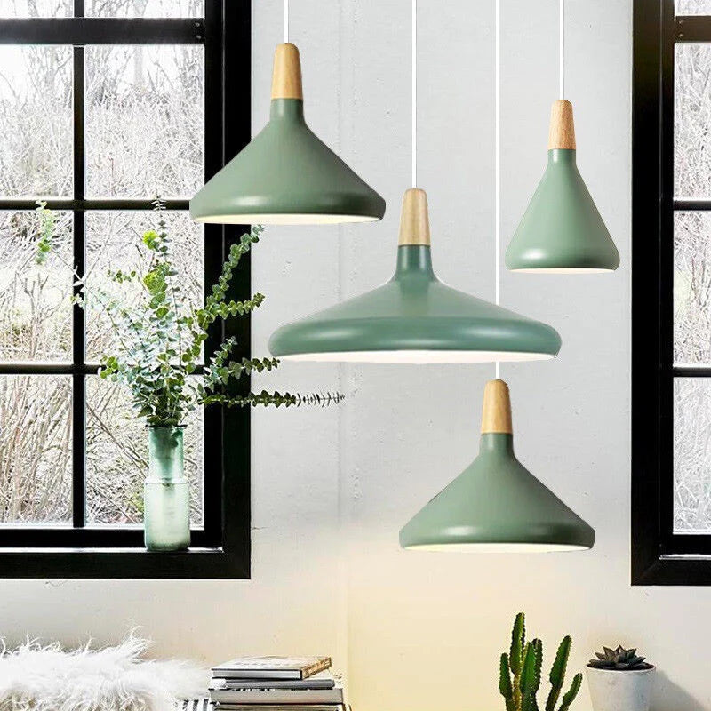 Levendige kegel modern hanglamp