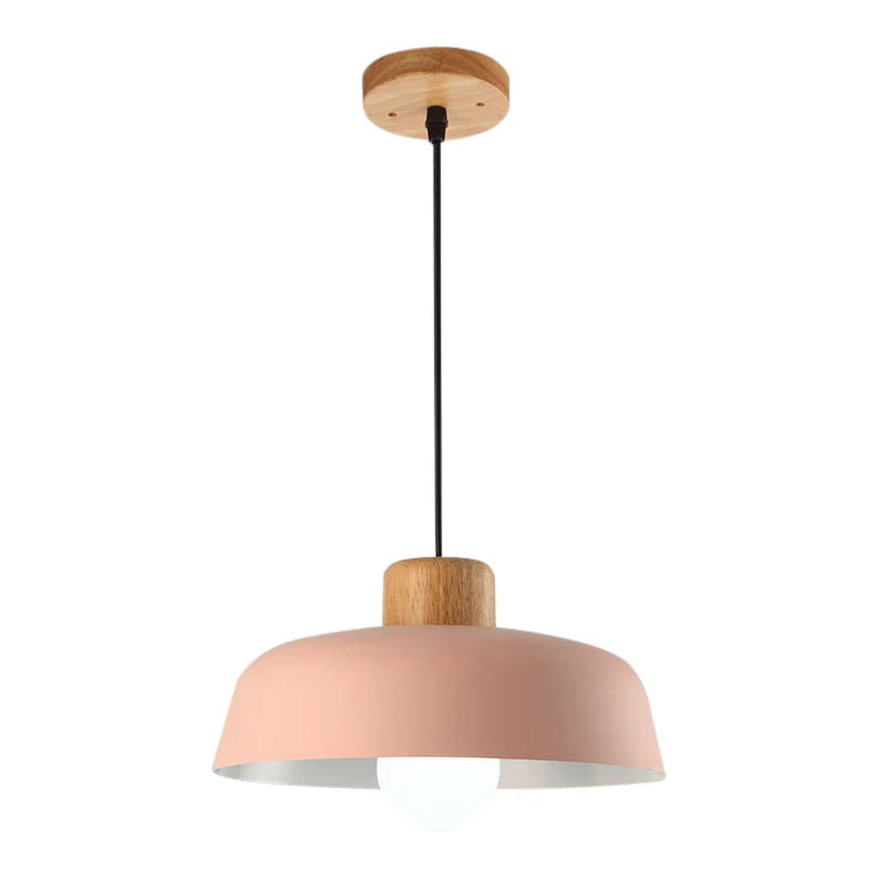 Lampe à suspension ronde moderne en métal