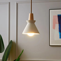 Scandinavian Concrete Cone Hanging Light