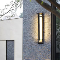 Luce da parete esterna urbana quadrata