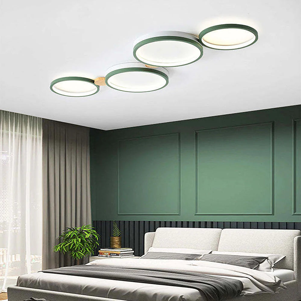 Plafonnier LED circulaire en fer artistique