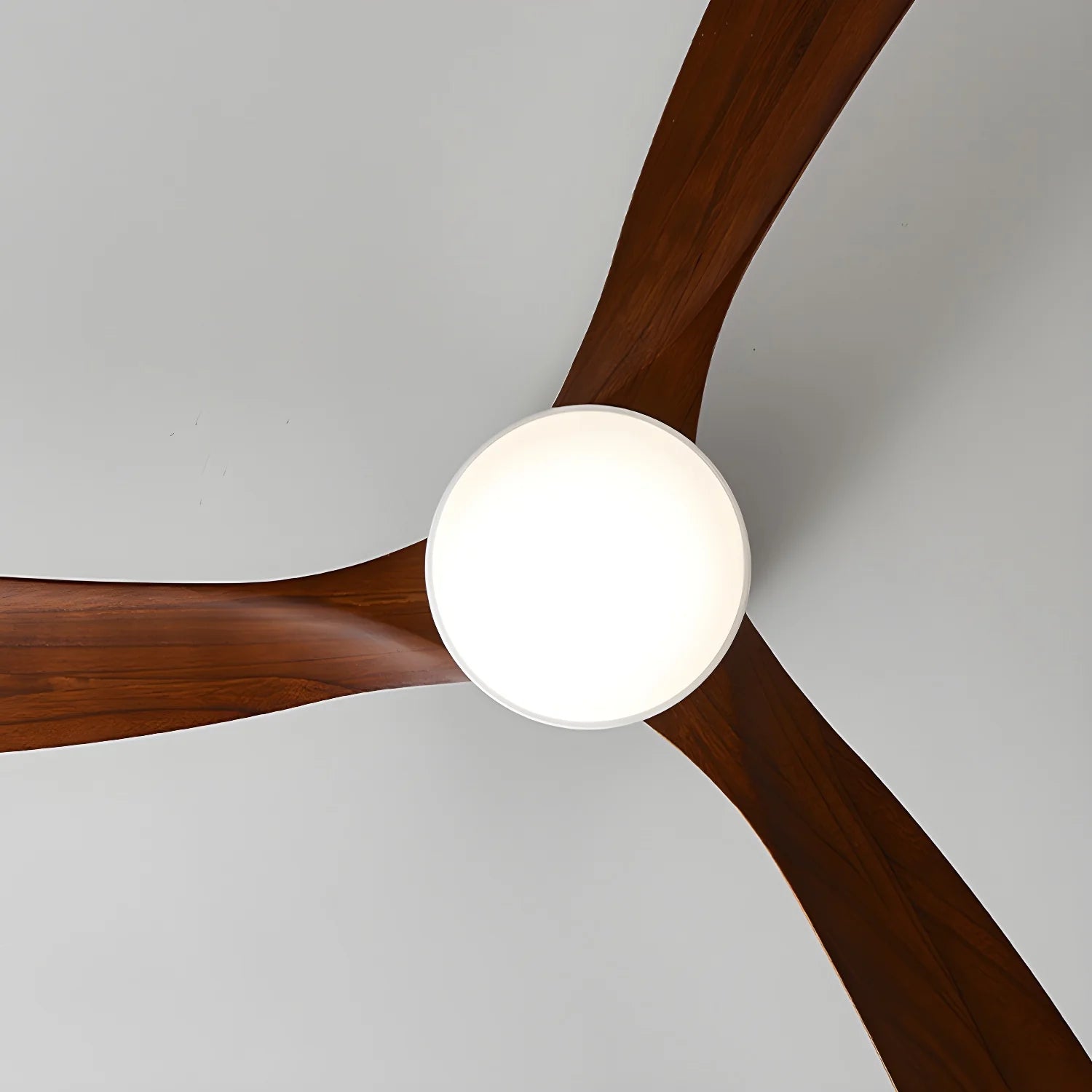 Lampe de ventilateur de plafond moderne WoodAura