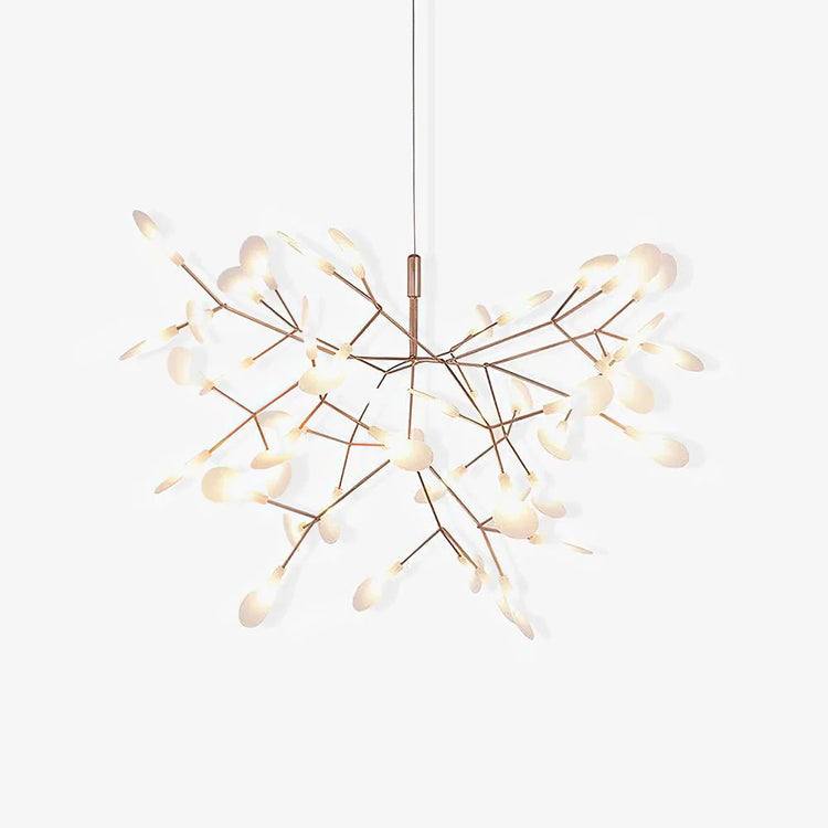 Modish rosenblad akryl lysekrone