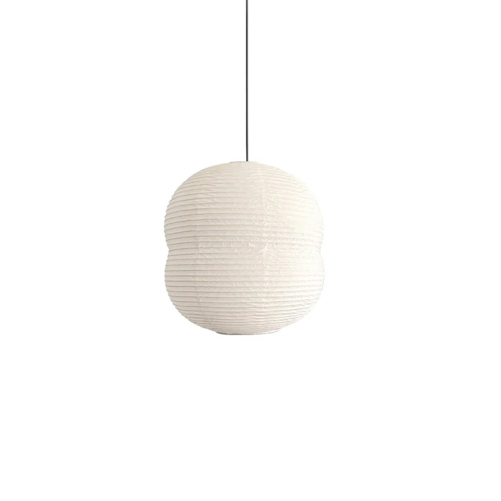 Lampe à suspension ronde en papier Wabi-Sabi