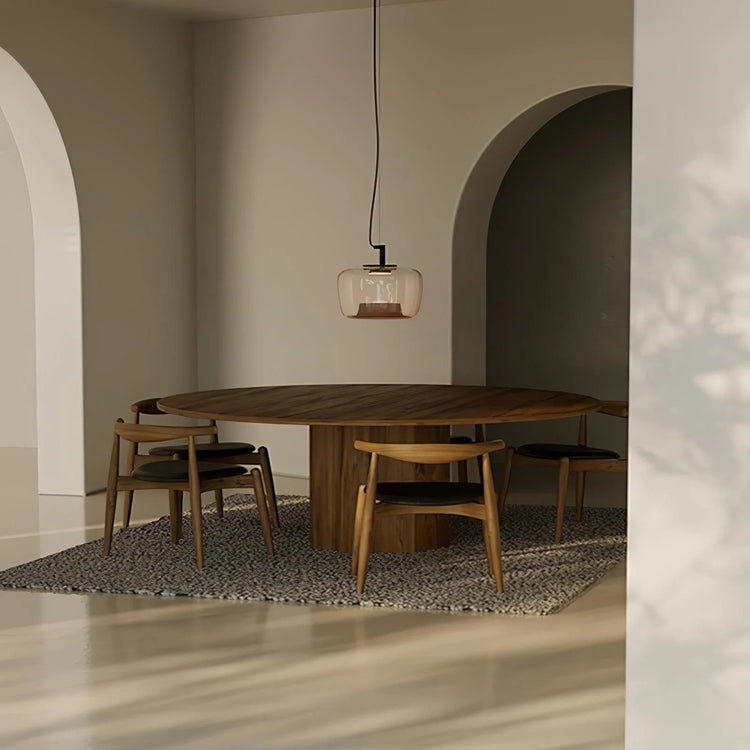 Moderne pendel i blæst glas