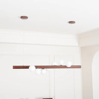 Noordse houten hanglamp