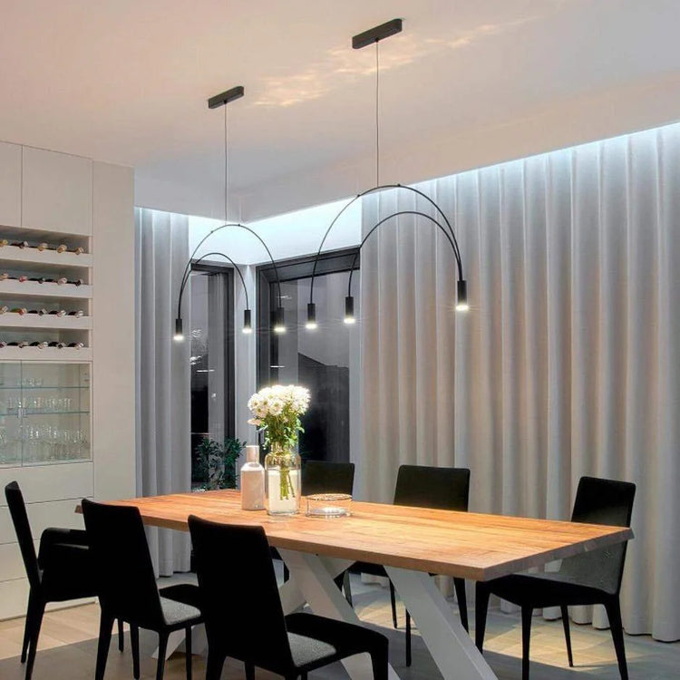 Minimalist Arc Iron Pendant Light