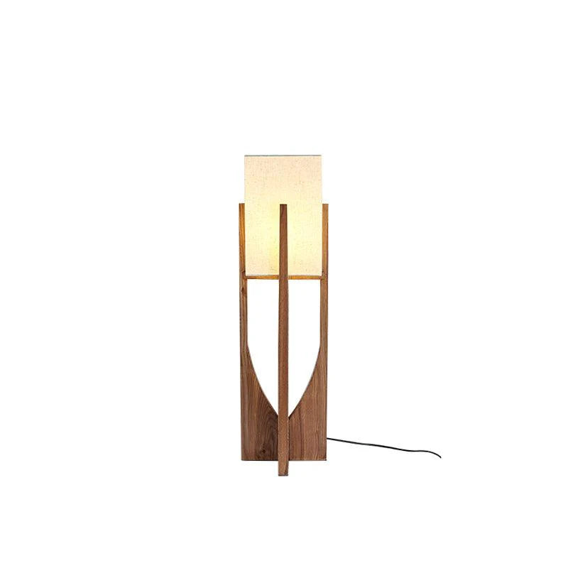 Lampadaire rustique en tissu en forme de U