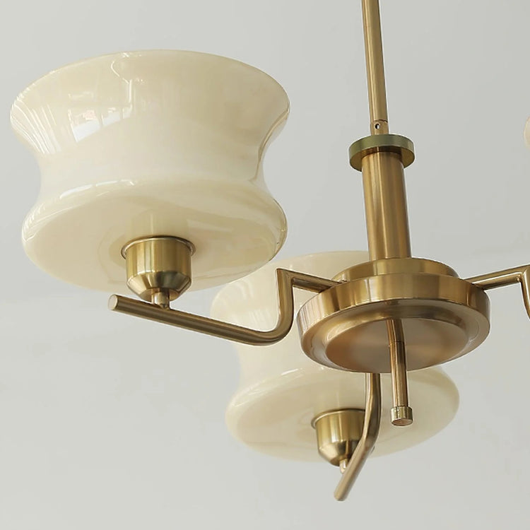 Vintage Goblet Glass Chandelier