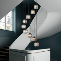 Vintage Crystal Staircase Chandelier