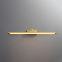 Luxe Brass & Walnut Linear Wall Light