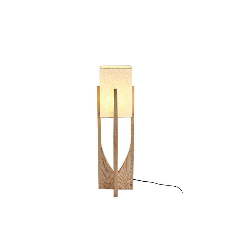 Lampadaire rustique en tissu en forme de U