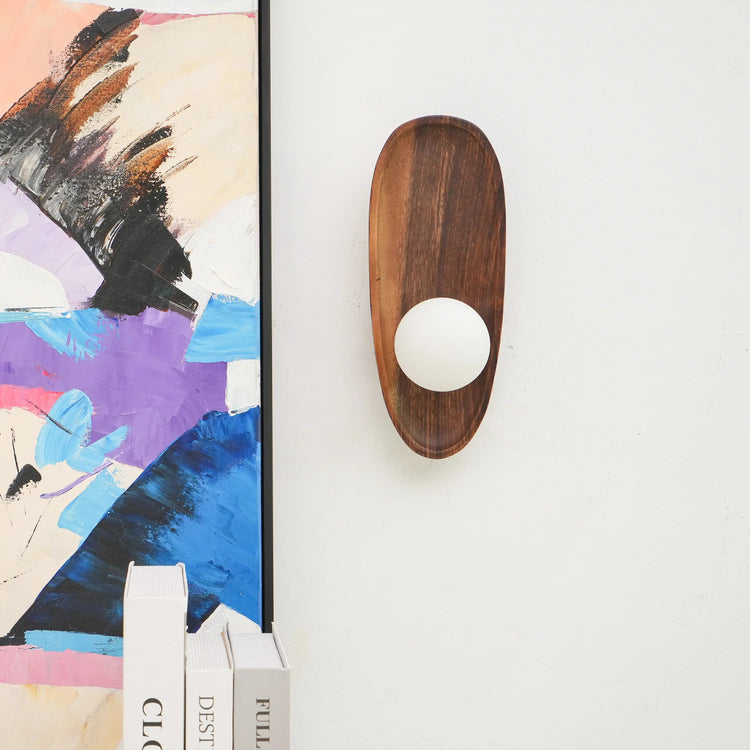 Skandinavisk pladetræ væglampe