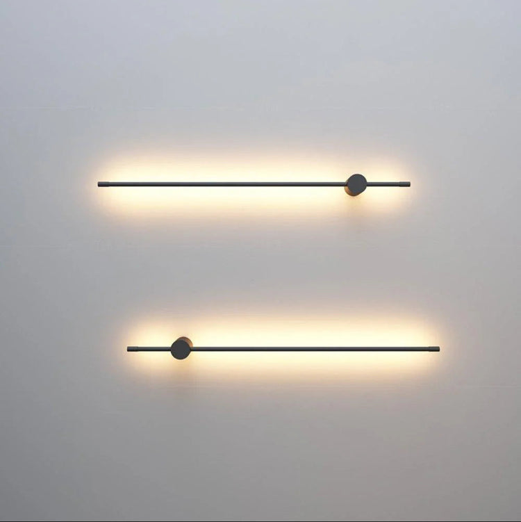 Moderne minimalistisk lodret metalvæglampe