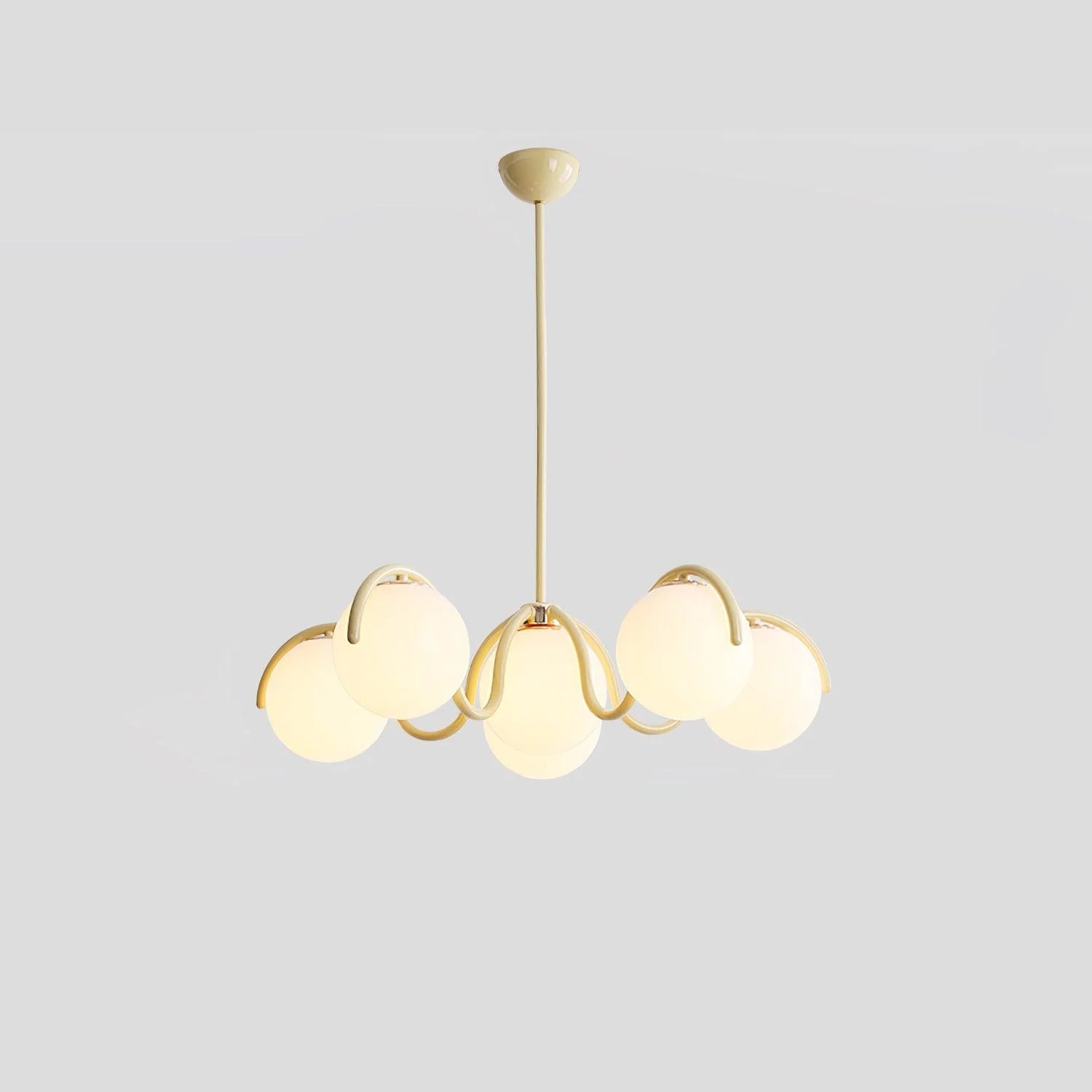 Lampadario a lampada lineare CurvaLuxe