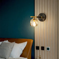Elegant Copper Globe Wall Light