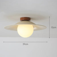 Cream Iron Hallway Ceiling Fixture