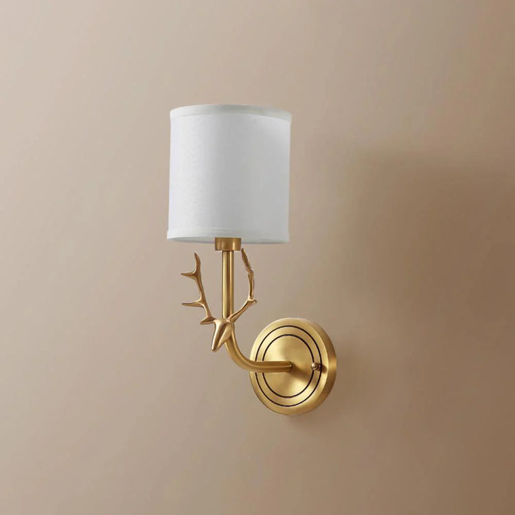 Klassisk stiliseret væglampe i grenstof