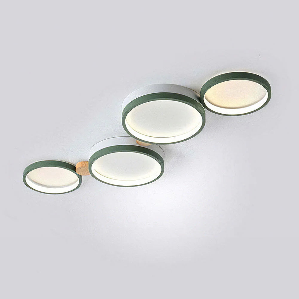 Plafonnier LED circulaire en fer artistique