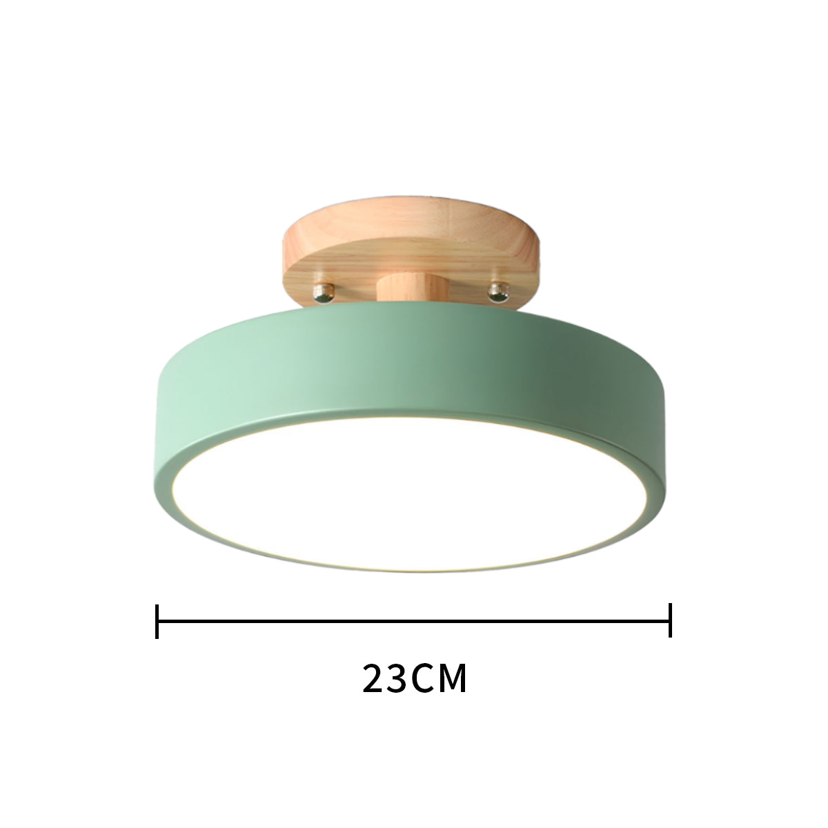 Luce rotonda rotonda semifulpa di legno