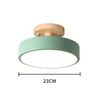 Luce rotonda rotonda semifulpa di legno