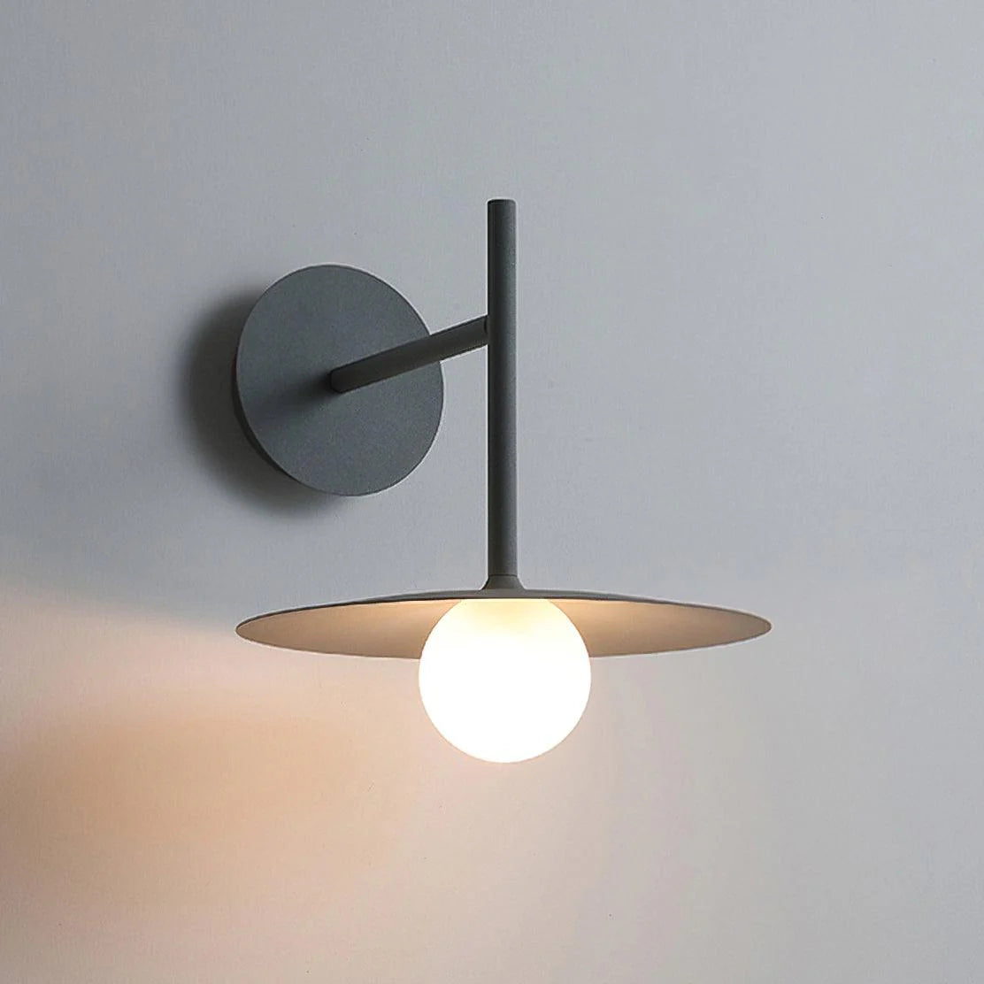 Modern Disc Glass Wall Light