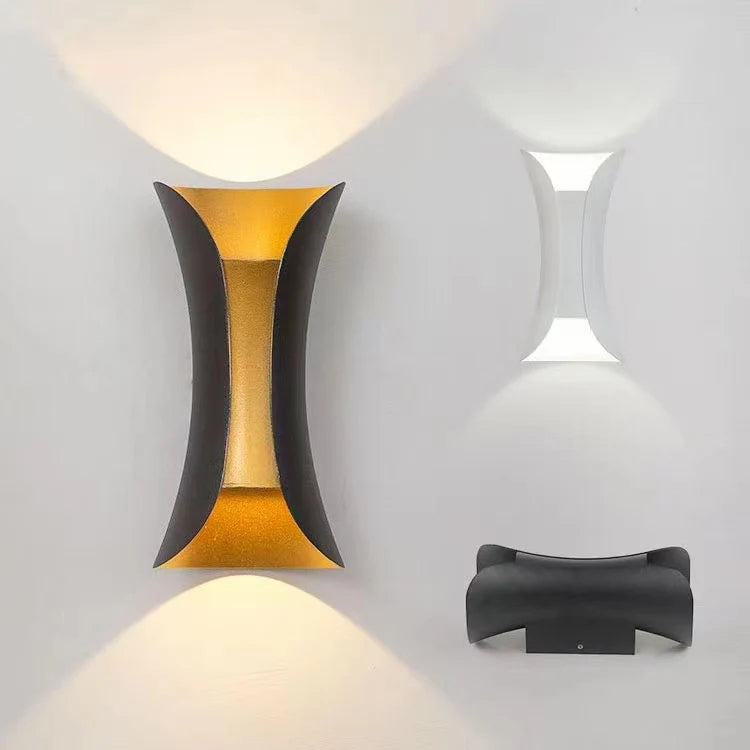 Modern Irregular Aluminum Outdoor Wall Light
