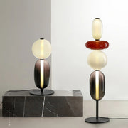 Lampadaire rond en verre de forme ovale tendance